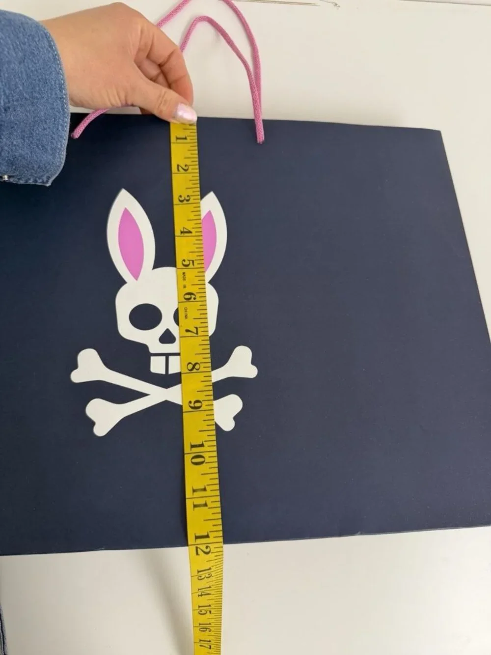 Psycho Bunny Paper Shopping Gift Bag With Tissue Paper 17.5